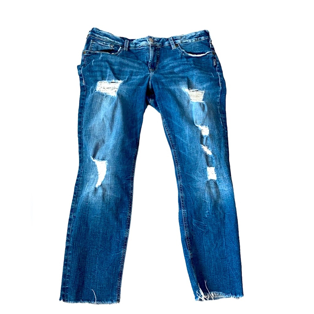 Silver Jeans Boyfriend distressed jeans size 14